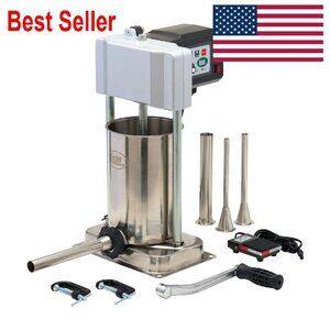 Motorized Sausage Stuffer Stainless Steel Commercial Grade 10lb Capacity